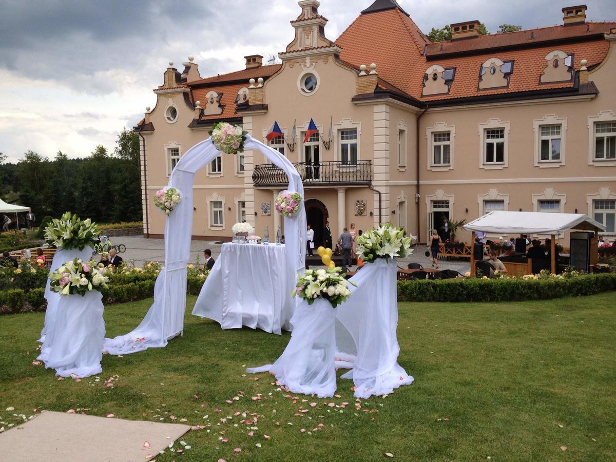 Hotel Zamek Berchtold Strančice Exteriör bild