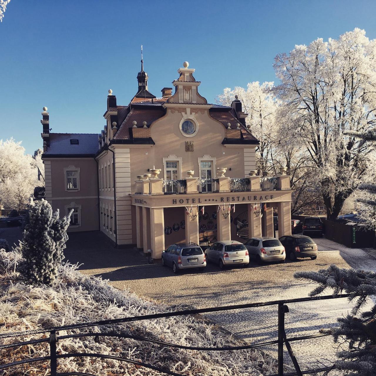 Hotel Zamek Berchtold Strančice Exteriör bild